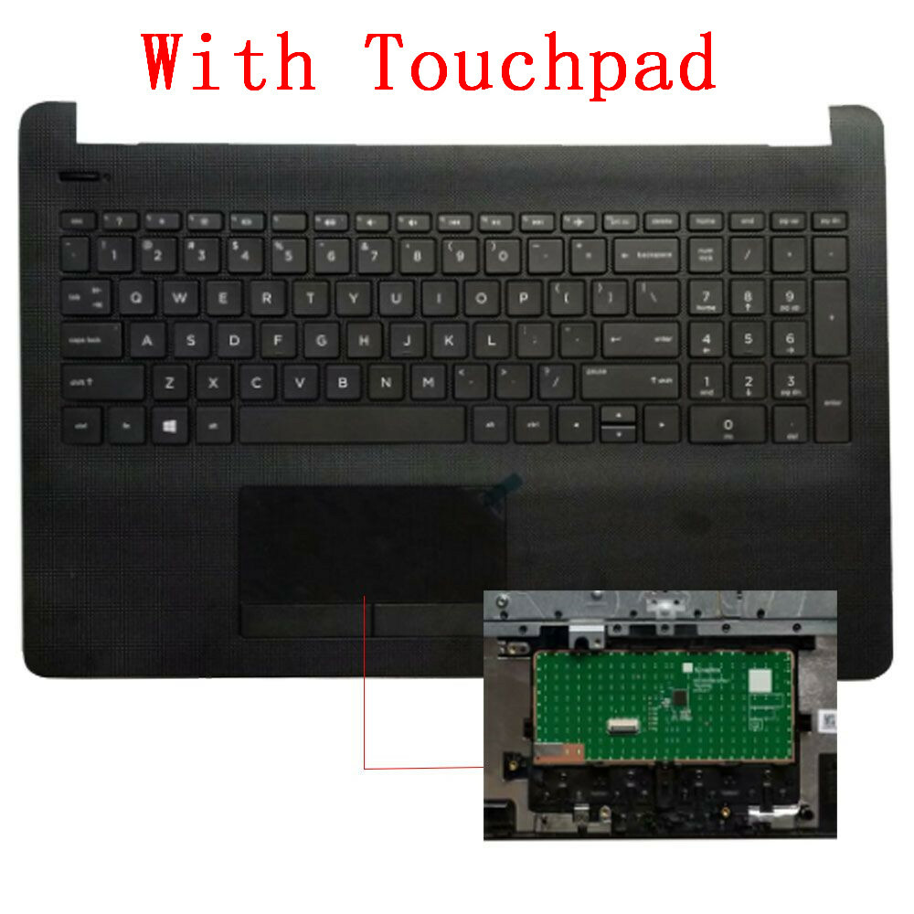 For HP 15-BS212WM 15-BW011DX 15-BS013DX Palmrest Keyboard Touchpad 925008-001 US