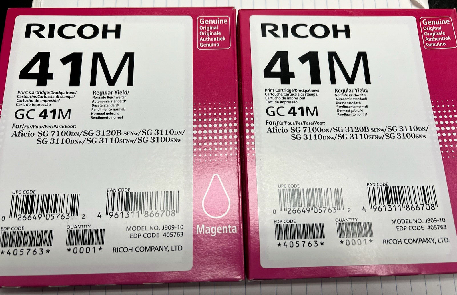 Ricoh 41M Lot of 2 Exp 6/23