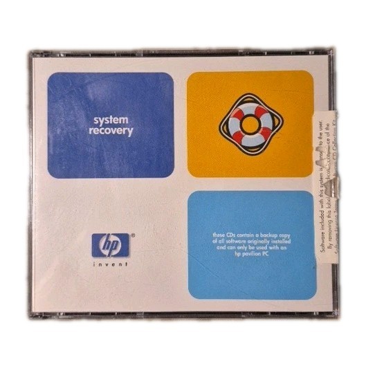 HP Pavilion Home PC System Recovery Software 5185-1746 - 5065-6002 SEALED - READ