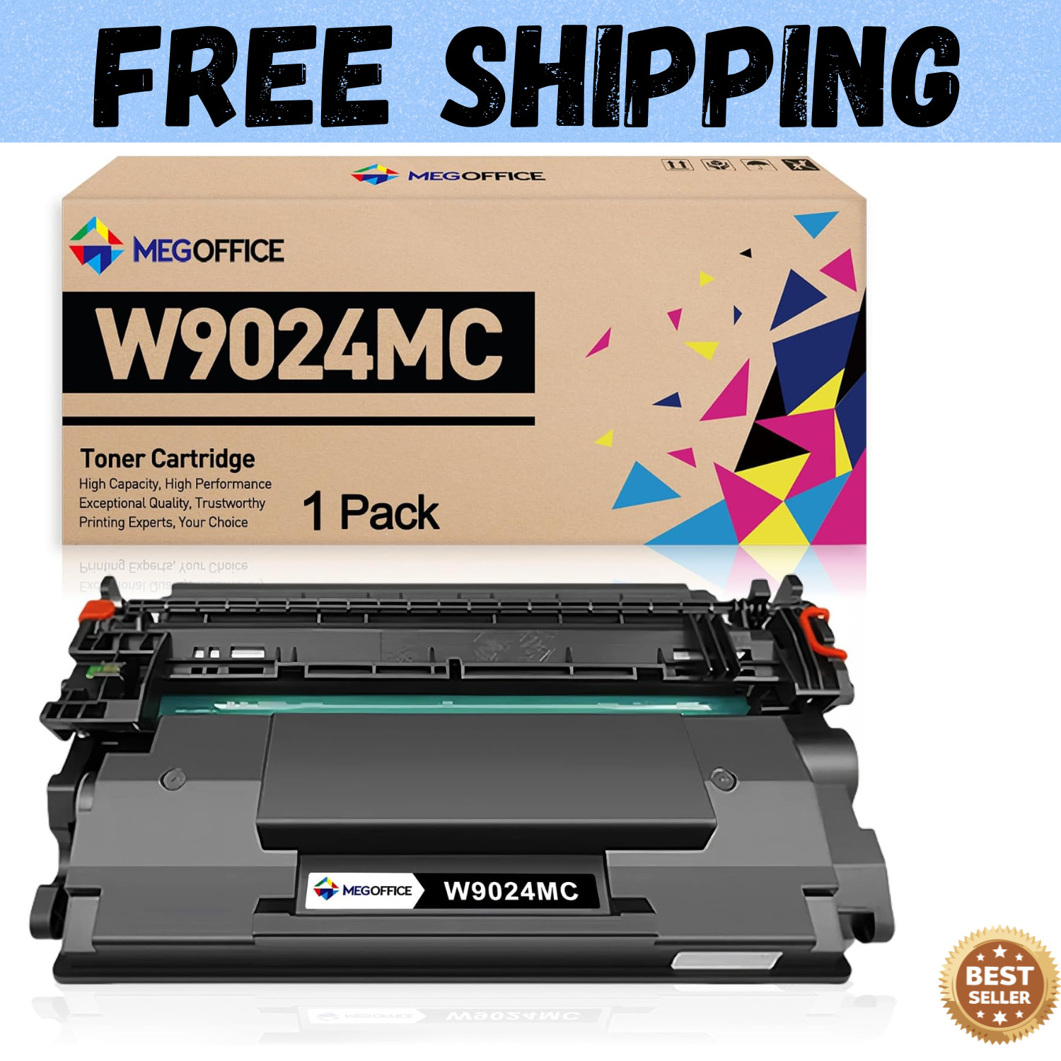 Compatible W9024MC W9024 Black High Yield Toner Cartridge Replacement
