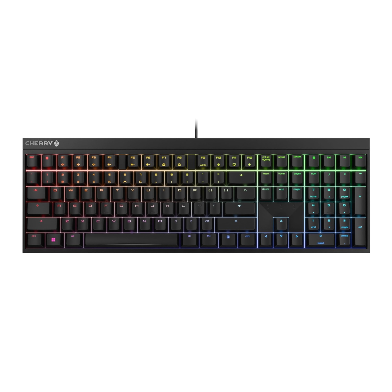 CHERRY XTRFY MX 2.0S, Wired Mechanical Gaming Keyboard with RGB-Lighting, Des...