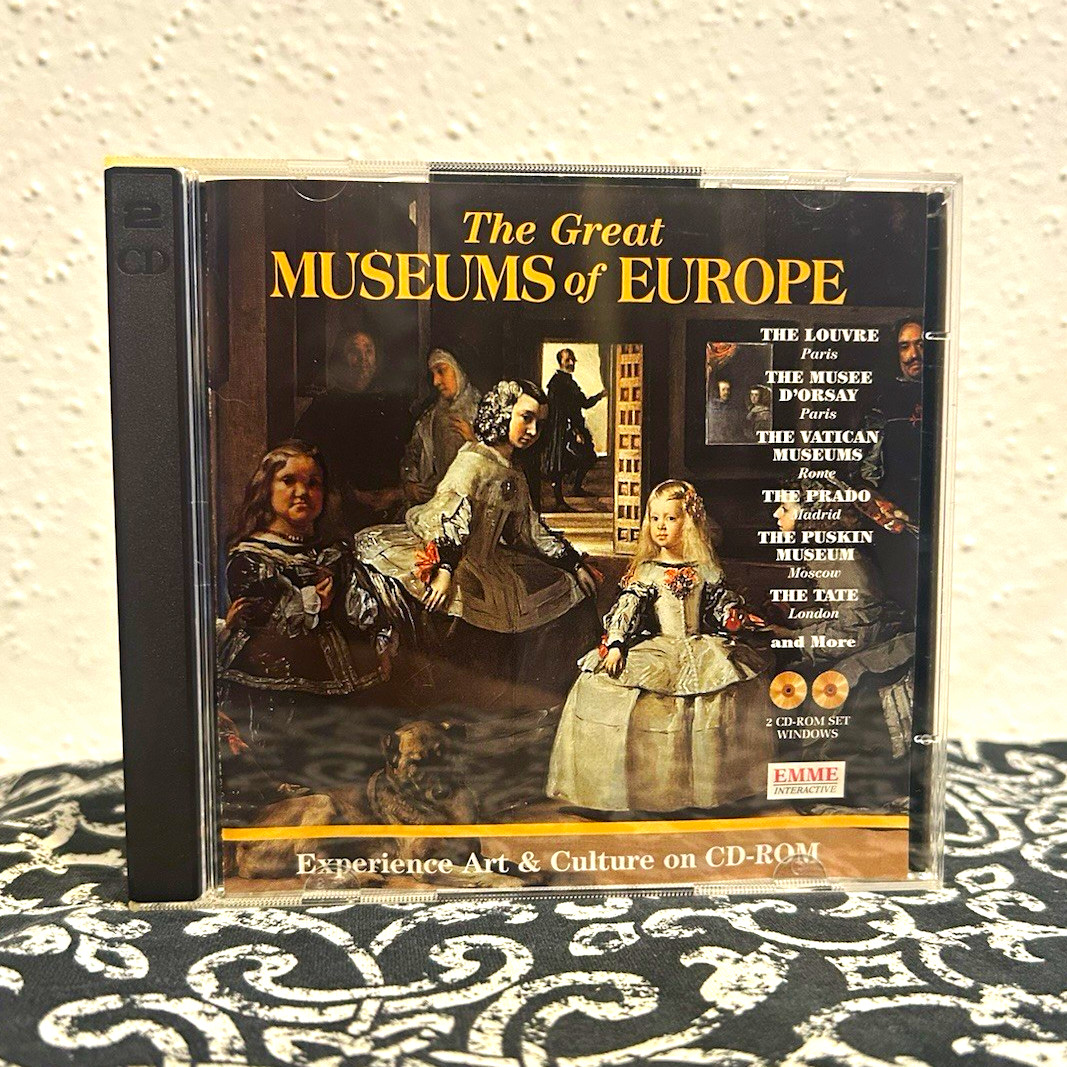 EMME Interactive The Great Museums of Europe Arts & Culture Windows CD-ROM