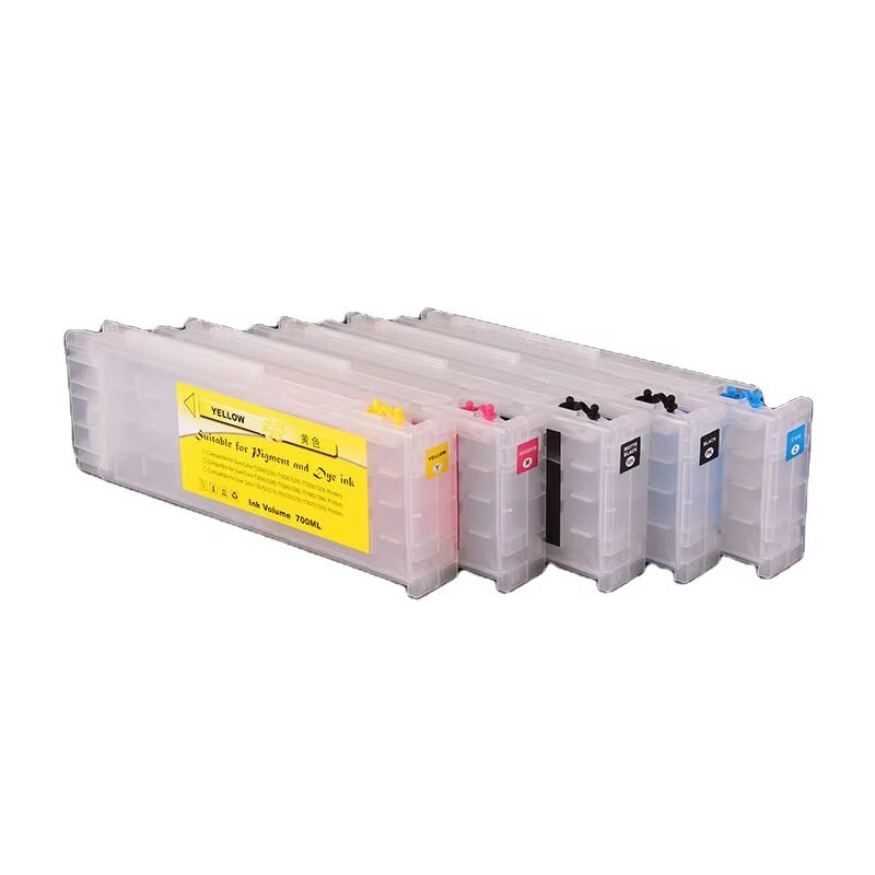 5PC Compatible Empty Ink Cartridge with Chip for T3270 T5270 T7270 700ML/PC
