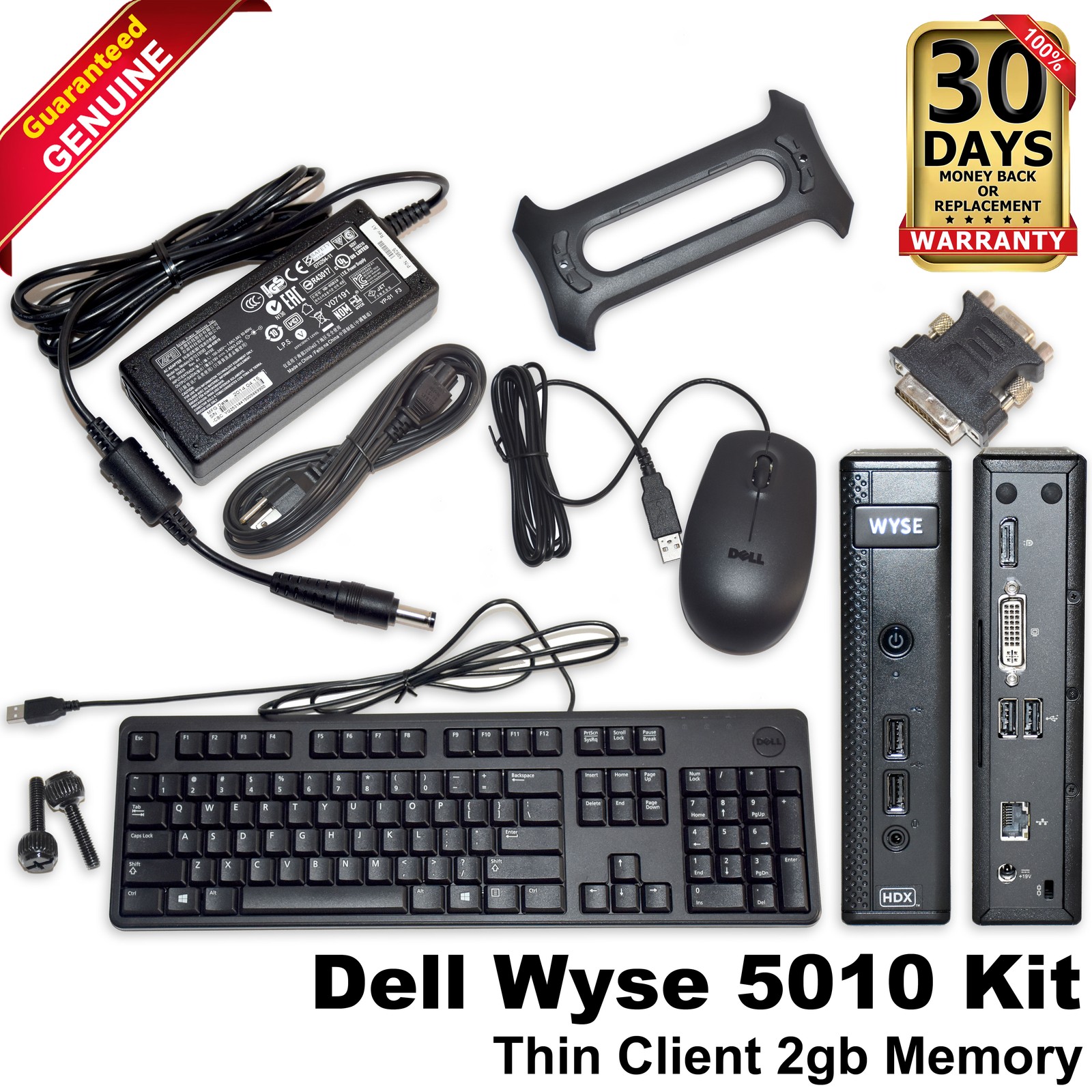 Dell Wyse 5010 Thin Client AMD G-T48E 1.4GHz 2GB RAM 2GB Flash ThinOS Kit 58468