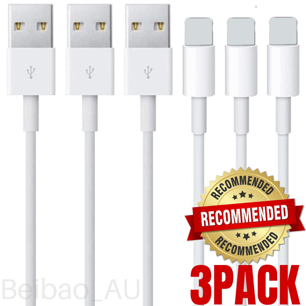 3 Pack 3Ft 6Ft Charger Cable USB Charging Cord For Apple iPhone 11 XR 8 7 6 iPad