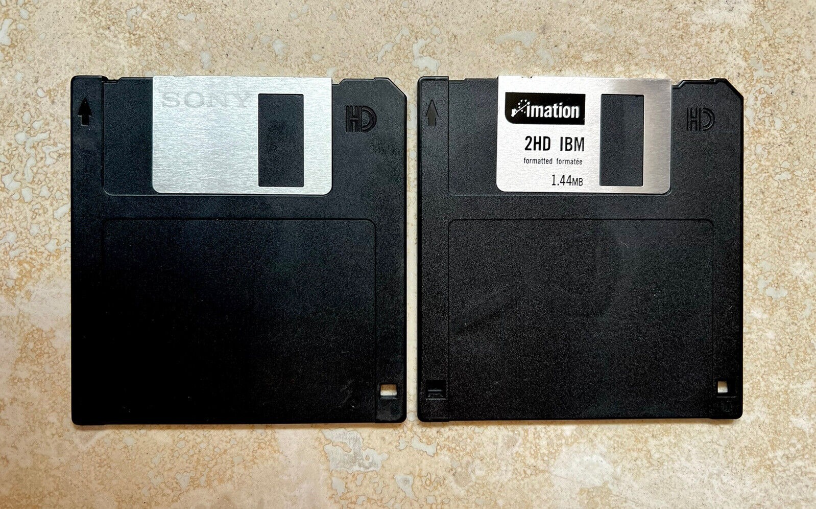 2x NEW 3.5" FDD Floppy Disks 1.44MB IBM Formatted Imation Verbatim Sony BASF etc