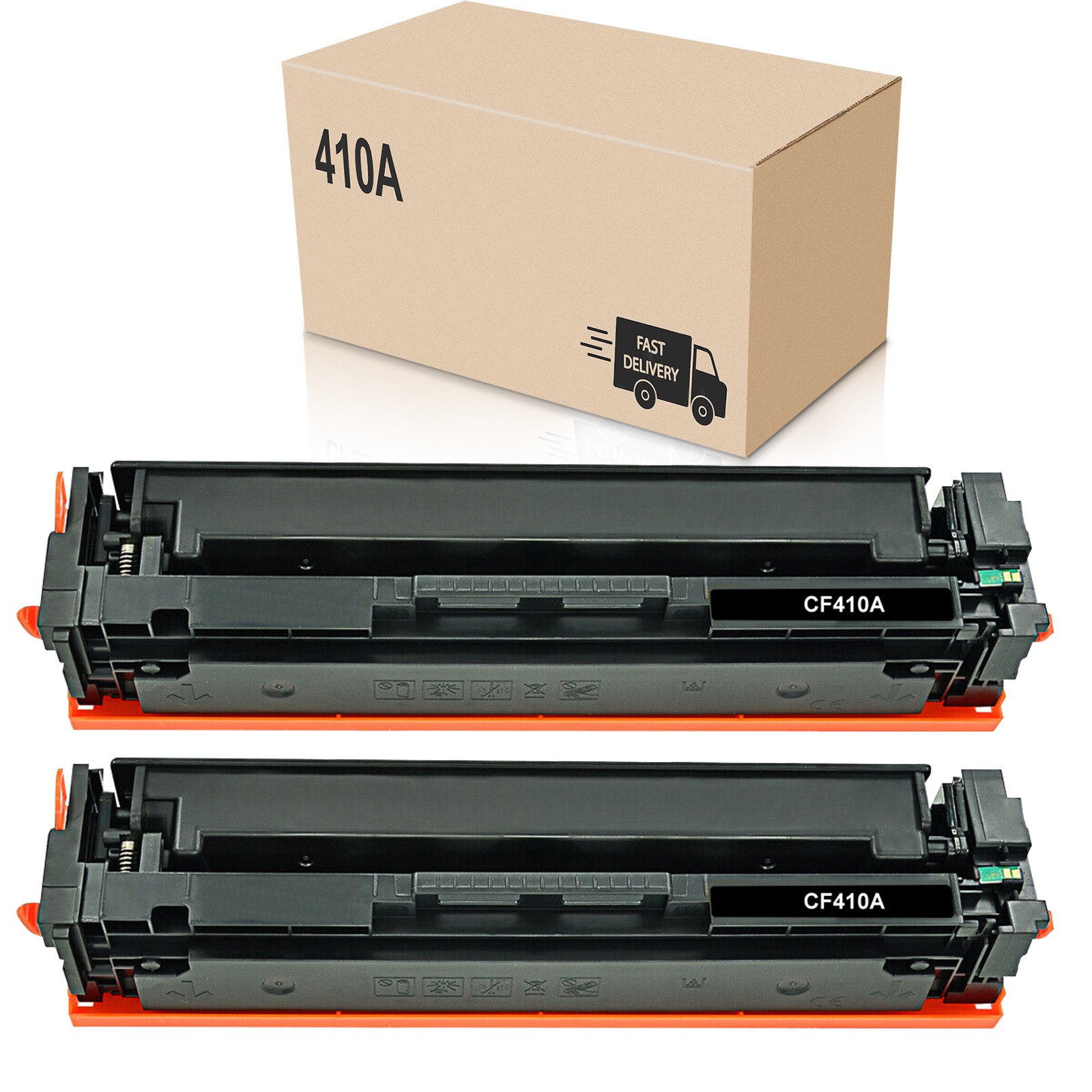 2-Pack CF410A Black Toner Cartridge For HP 410A LaserJet Pro MFP M477fdw M477fnw