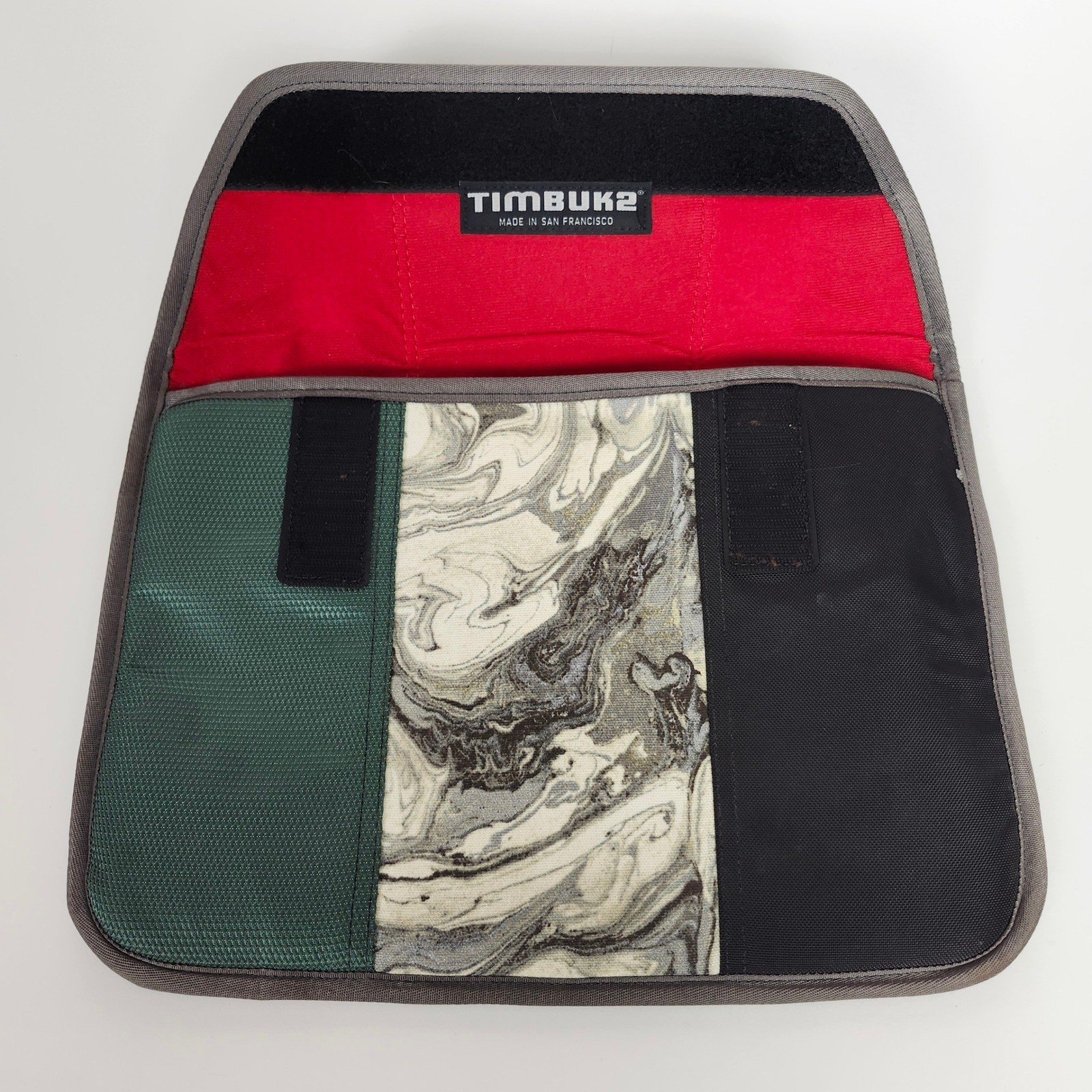 Timbuk2 Made in SF Laptop Sleeve Case Padded Green Marble Colorblock Tablet