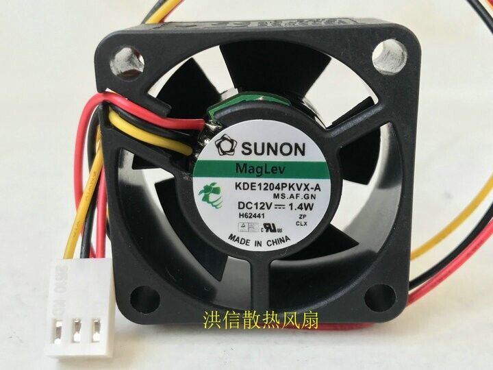 SUNON KDE1204PKVX-A 12V 1.4W 4CM silent cooling fan 3pin
