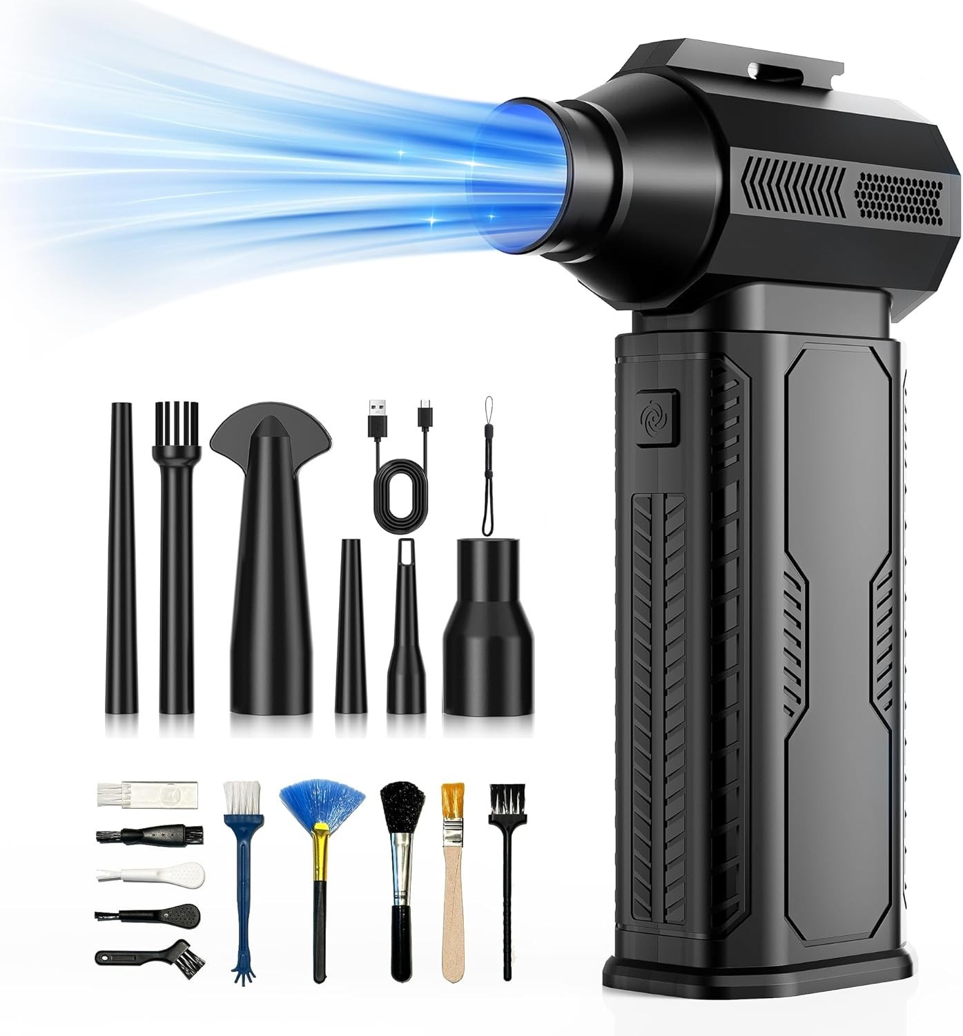 Compressed Air Duster 130,000RPM Ultra-Powerful Cordless Electric Air Duster NEW