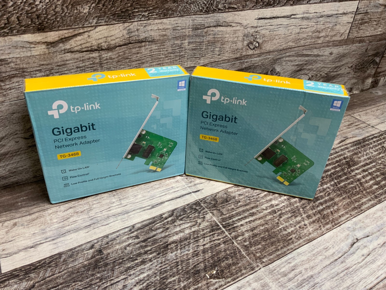 TP-Link TG-3468 PCI-Express Gigabit Ethernet Network Adapter (LOT OF 2)