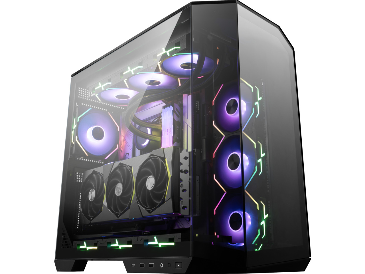 MSI MAG PANO 100L PZ Black Mid Tower Computer Case