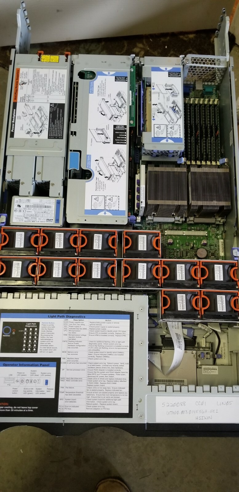 IBM 8840-15U xSeries x346 3.0ghz 4gb No Drives or rails more with IXA 1519