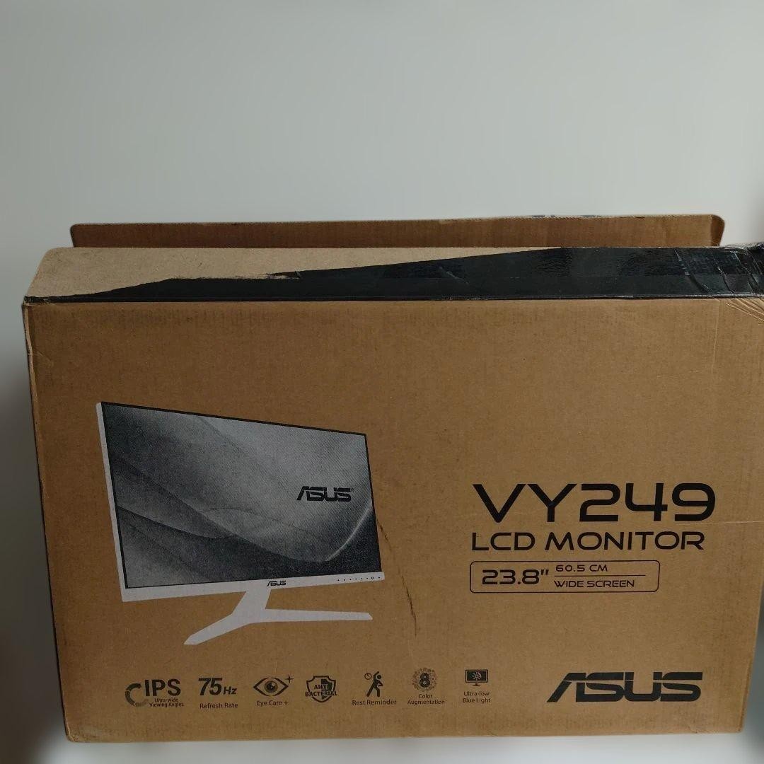 ASUS VY249HE-W 23.8 Inch IPS Gaming Monitor 75Hz Refresh Rate White Tested