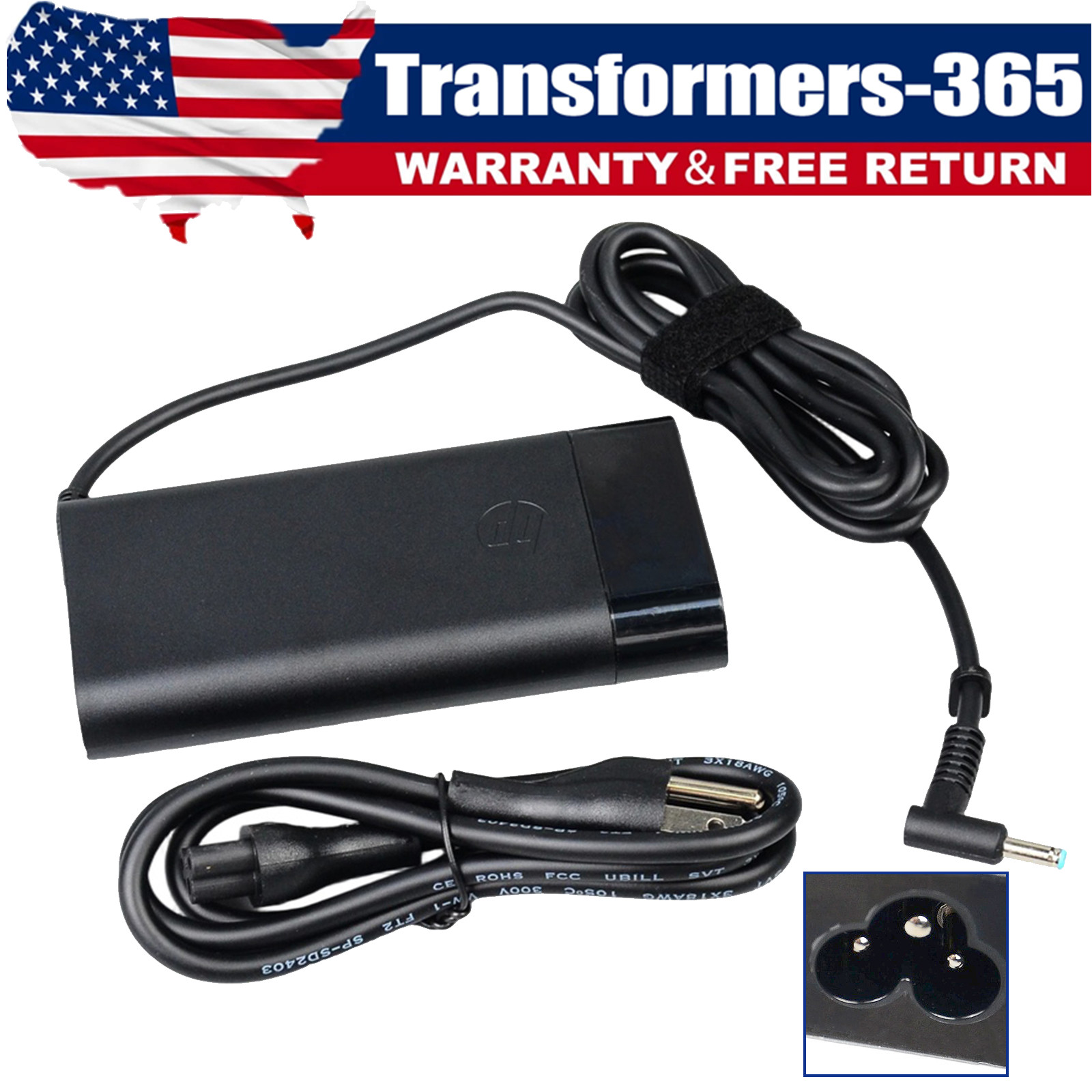 19.5V 6.9A 135W Laptop Charger For HP TPN-CA13 4.5mm Blue Tip Cord