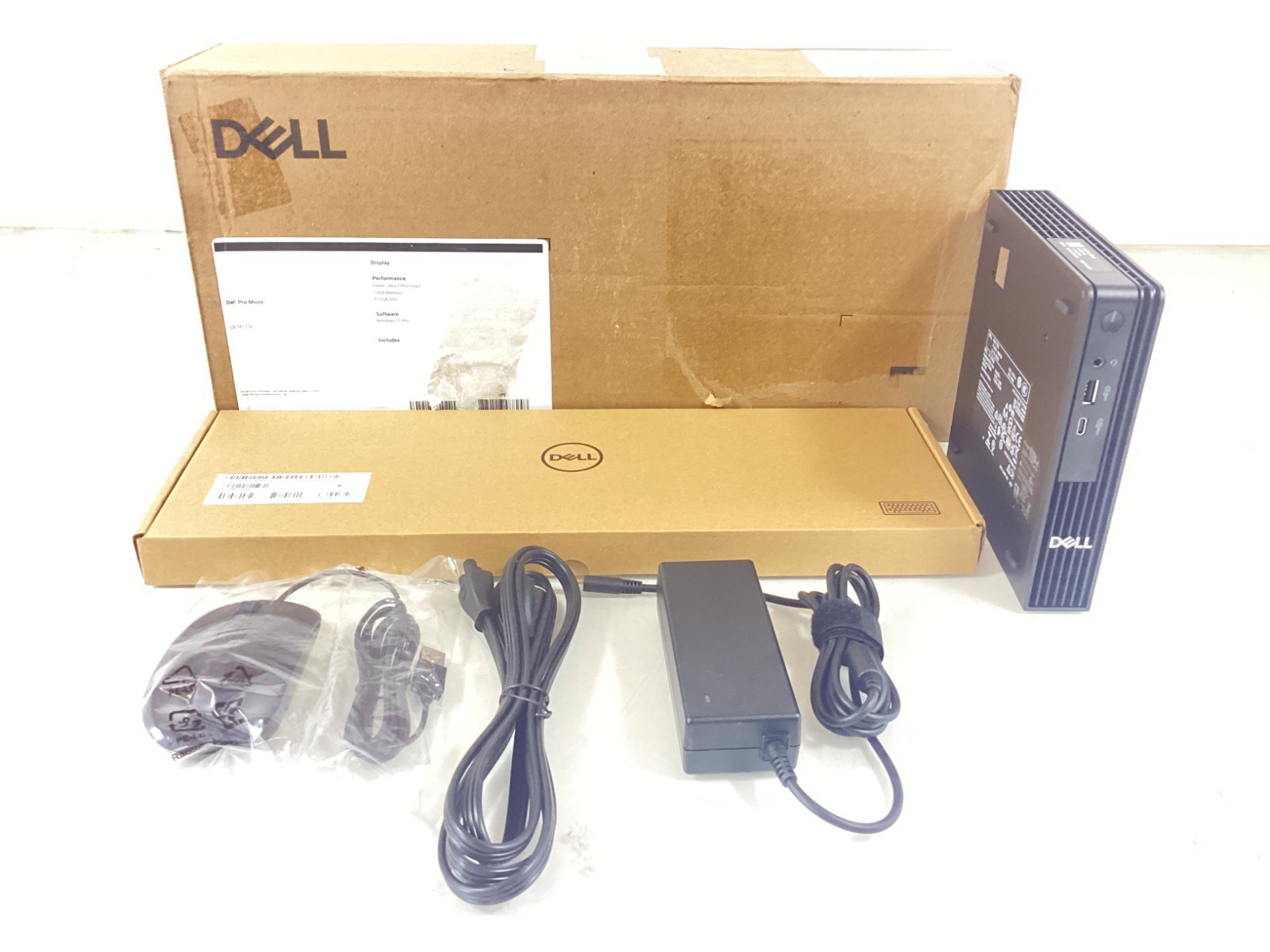 Dell Pro Micro QCM1250 Ultra 5 235T 16GB 512GB SSD WiFi 6E W11P - (VD5D2)