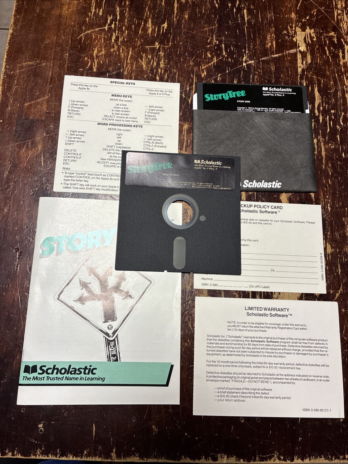 Story Tree Apple 48k Fun Skills Series Writing Video 5.25 Disks - 1984 Vintage