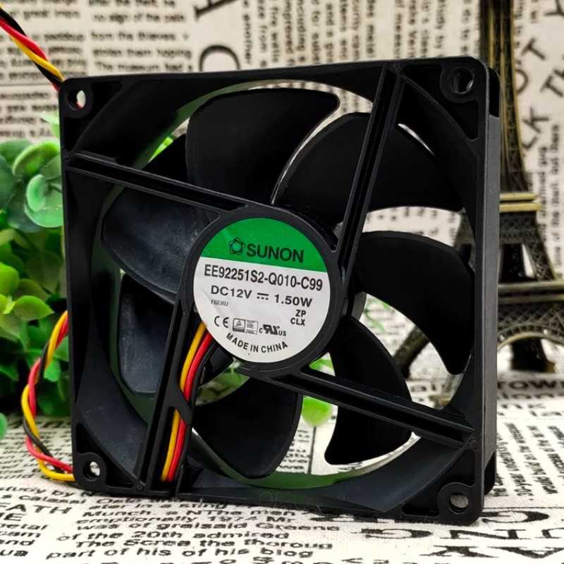 1PC SUNON EE92251S2-Q010-C99 9025 12V 1.50W chassis cooling fan 9CM