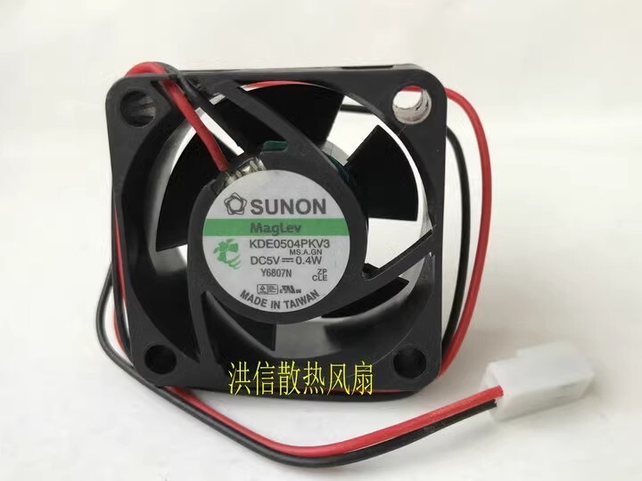 SUNON 4020 KDE0504PKV3 DC5V 0.4W 4CM 2-Pin Switch Cooling Fan