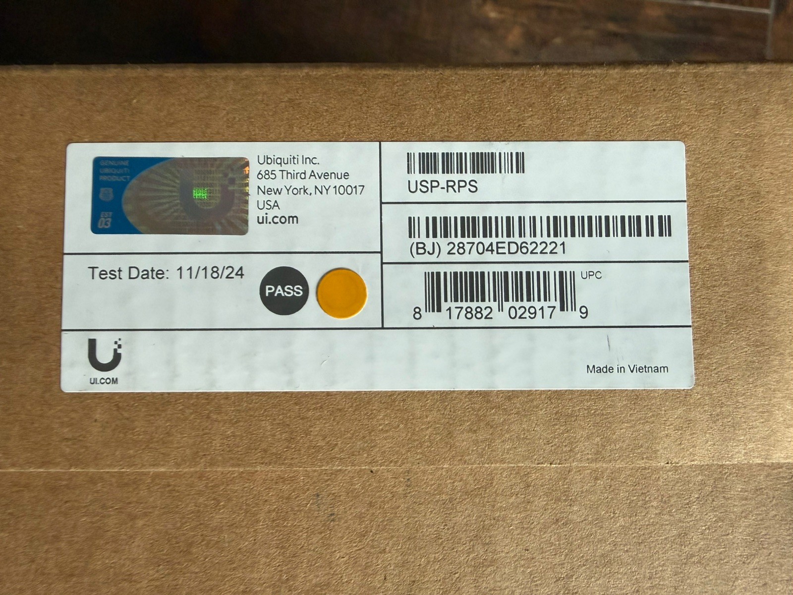 Ubiquiti UniFi USP-RPS 6-Port SmartPower Redundant Power System Rackmount