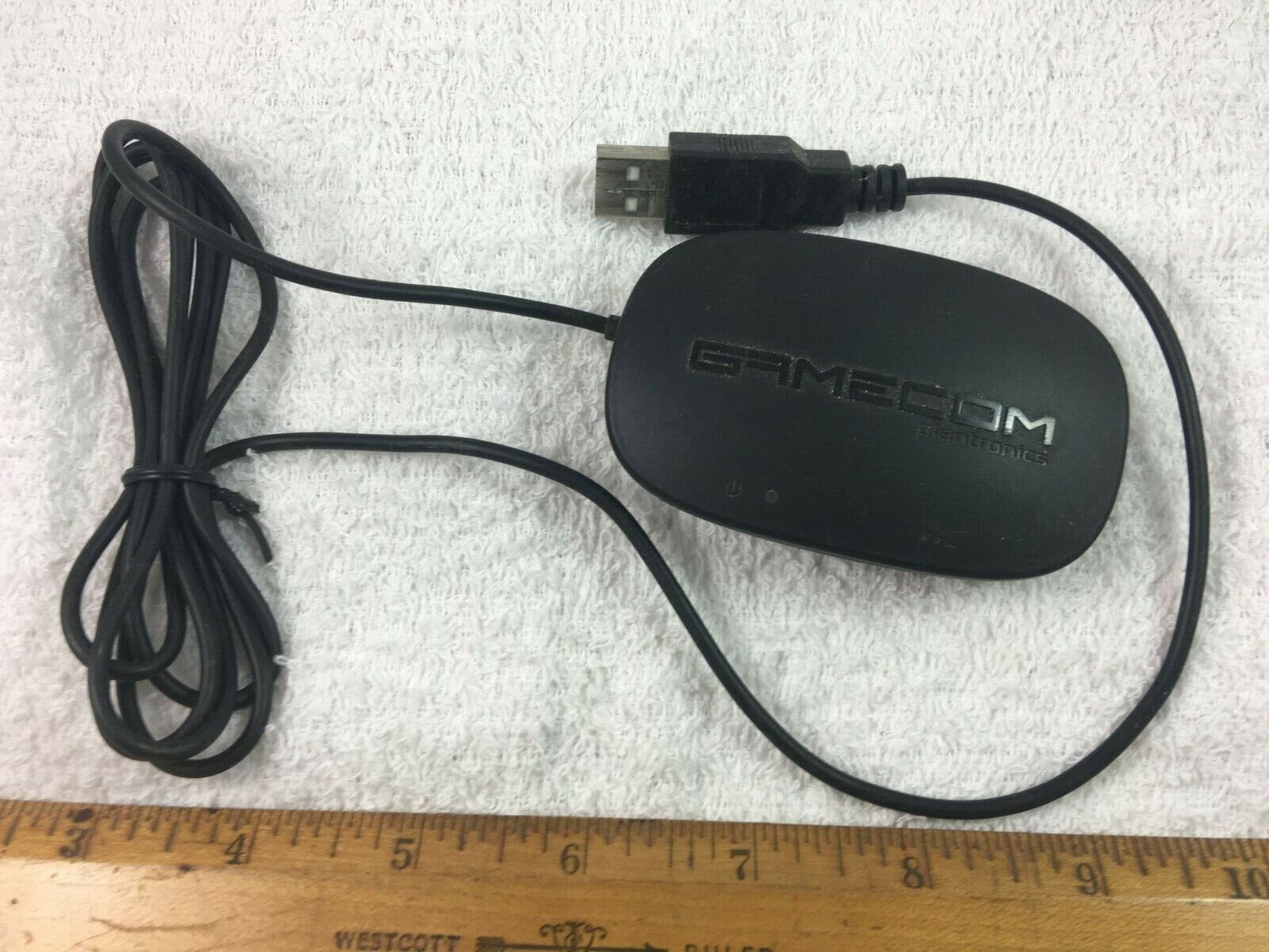 PLANTRONICS GAMECOM X95T Wireless Headphone USB Adapter ( 457A-X95T ) UNTESTED