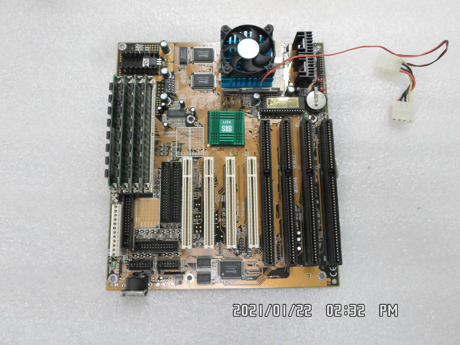 Genuine MSI MS5146 Ver:1.1 Socket 7 W/ CYRIX 6x86MX CPU & MEM PCI ISA TESTED