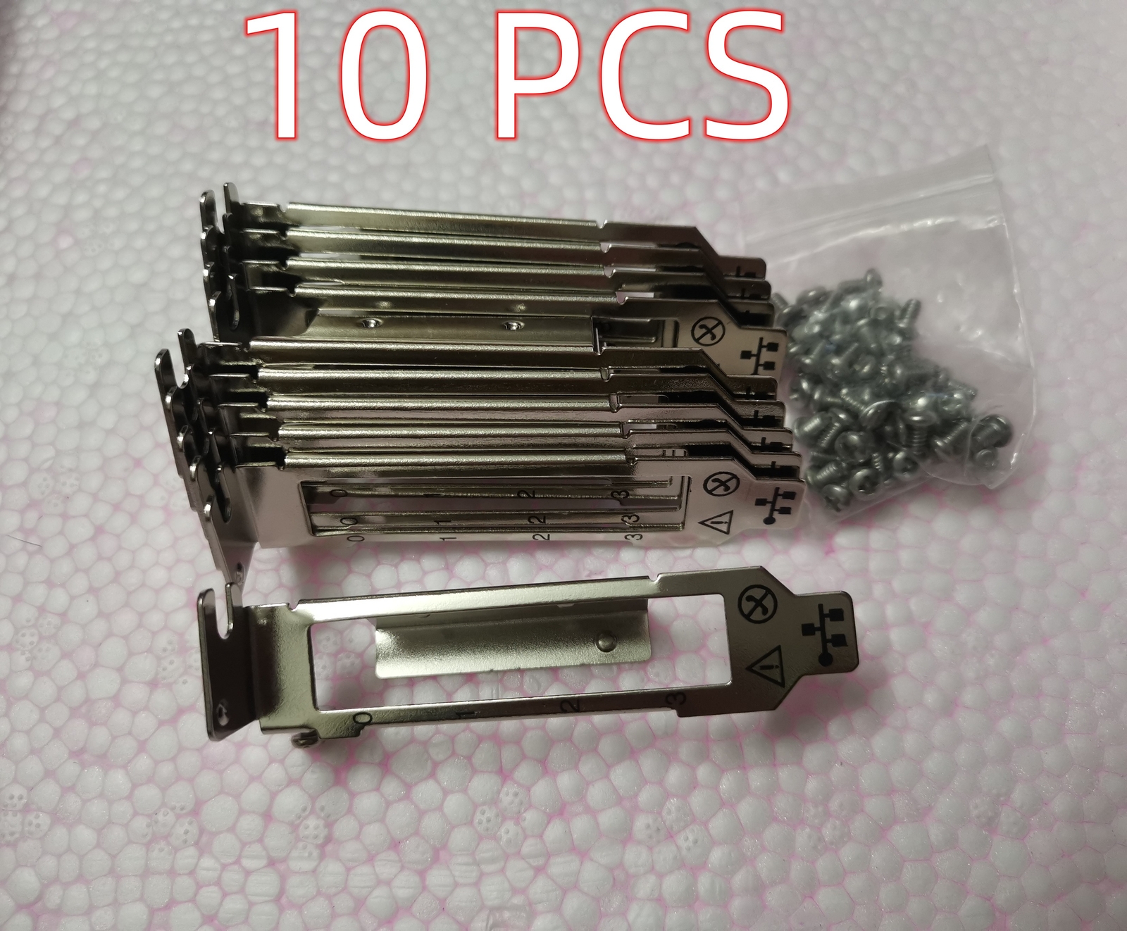 10pcs Low Profile Bracket for HP 331T 649871-001,657592-001 Broadcom 5709 5719