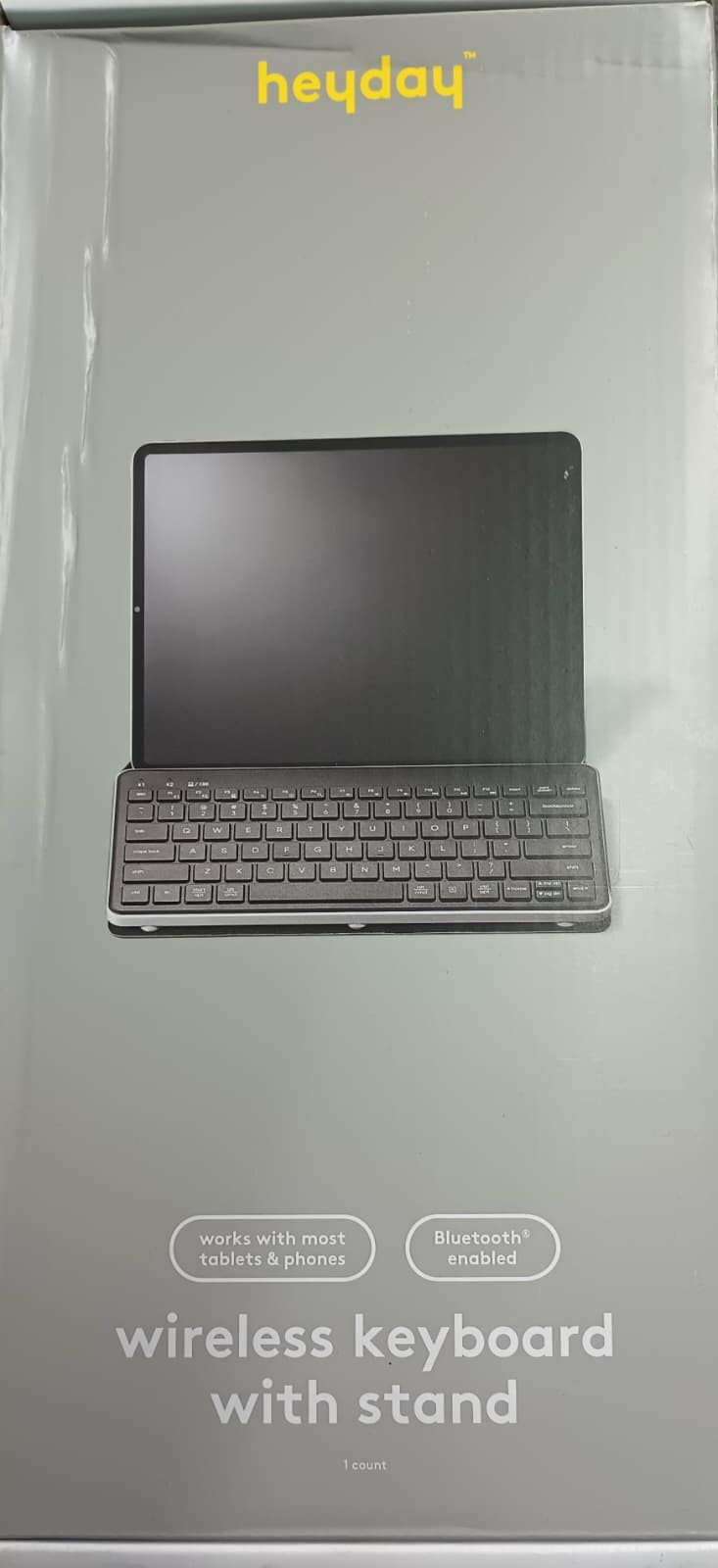 Heyday Wireless Bluetooth Tablet Keyboard Stands for iPad Windows ChromeOS