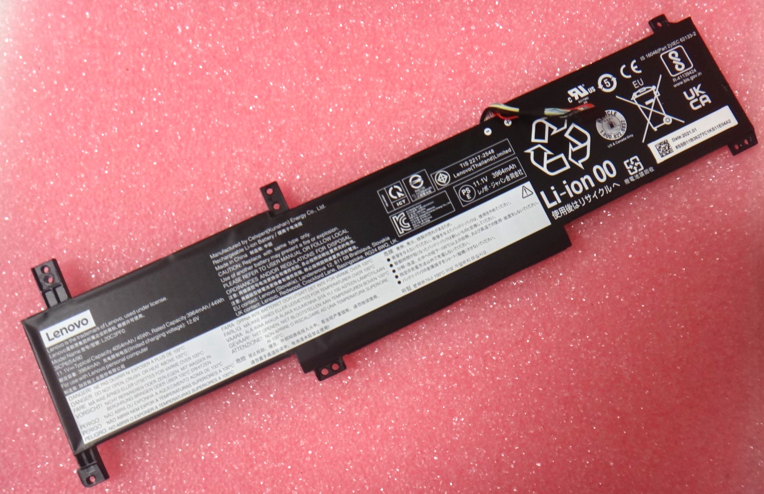 OEM Lenovo 11.1V, 45Wh, 3cell Battery (L20C3PF0) 5B11B36283-L20M3PF0 5B11B36279