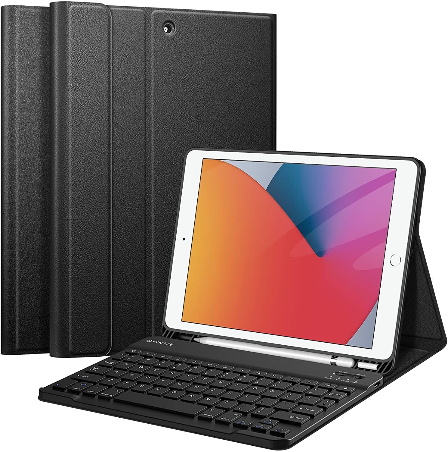 Keyboard Case for For iPad 9th 8th 7th 10.2 Inch Magnetically Wireless Keyboard