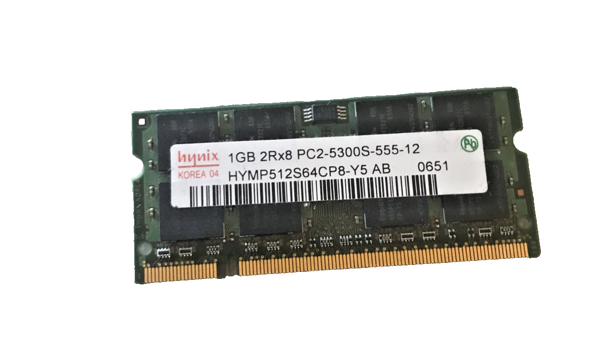 Hynix HYMP512S64CP8-Y5 AB-C Laptop Sodimm RAM Memory 1GB DDR2 PC2-5300S-555-12