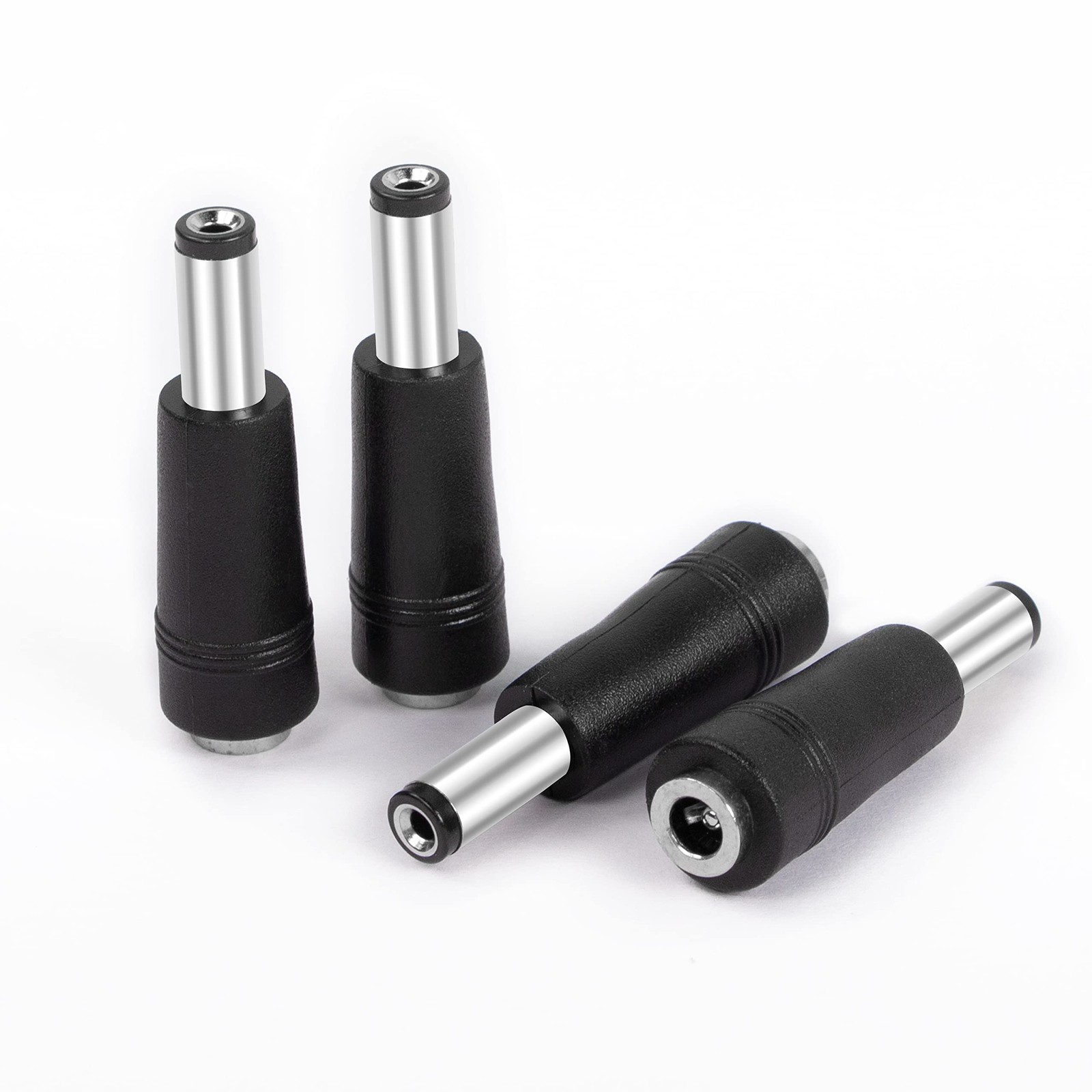 MEIRIYFA DC 4.0x1.7mm Female to 5.5x2.1mm Male Universal Plug Power Black