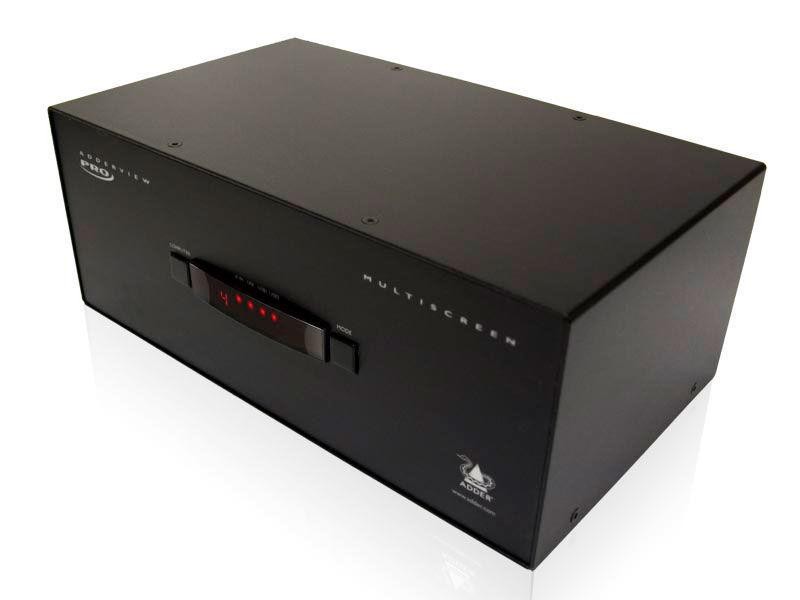 Adder AV4PRO-DVI-TRIPLE-US Dual Link DVI-I Switch with USB True Tech/4-Port