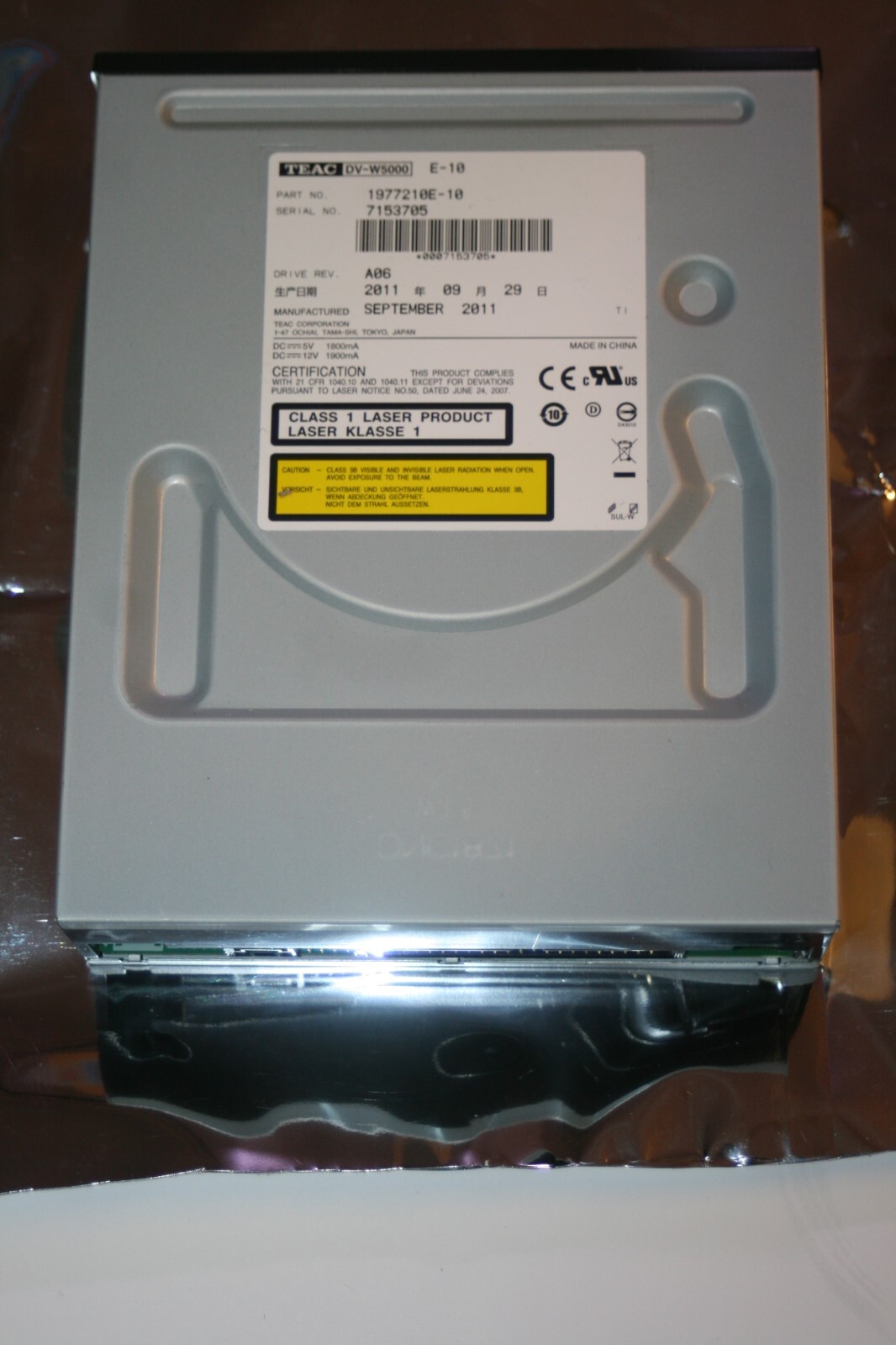 TEAC DV-W5000 DVD +R DL CD DVD drive 