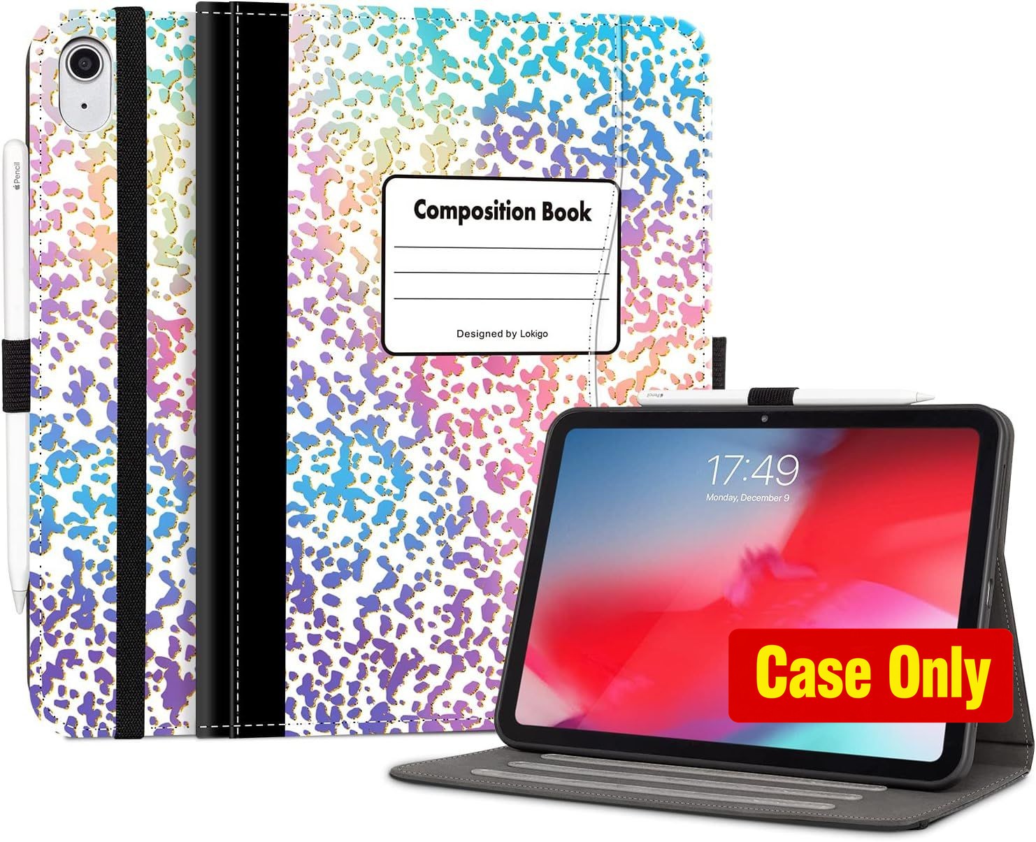 Book Style Case for iPad A16 11th Gen 11" - Shockproof Protection, Pink Design