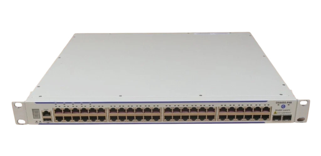 Alcatel-Lucent OmniSwitch OS6450-P48 48x 1GbE PoE + 2x 10Gb SFP+ Ports 1U Switch