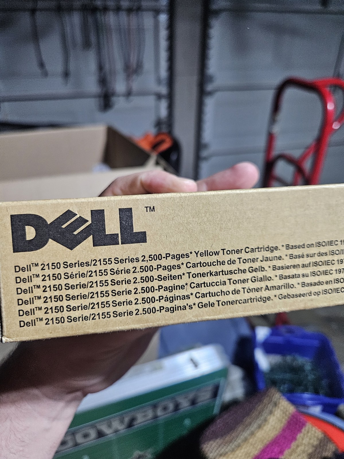Dell 2150/2155 OEM Ink Toner Cartridges, NT6X2 Yellow 9M2WC Magenta, Pack of 2