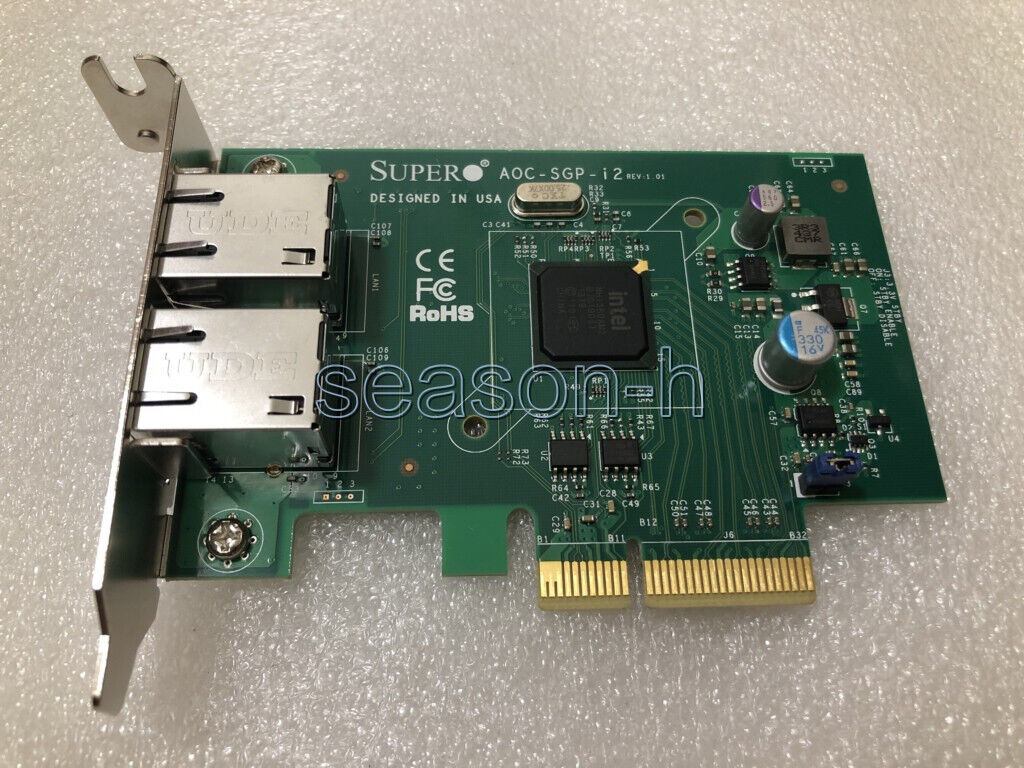 supermicro AOC-SGP-i2 Dual Port PCIe Gigabit Networking Adapter