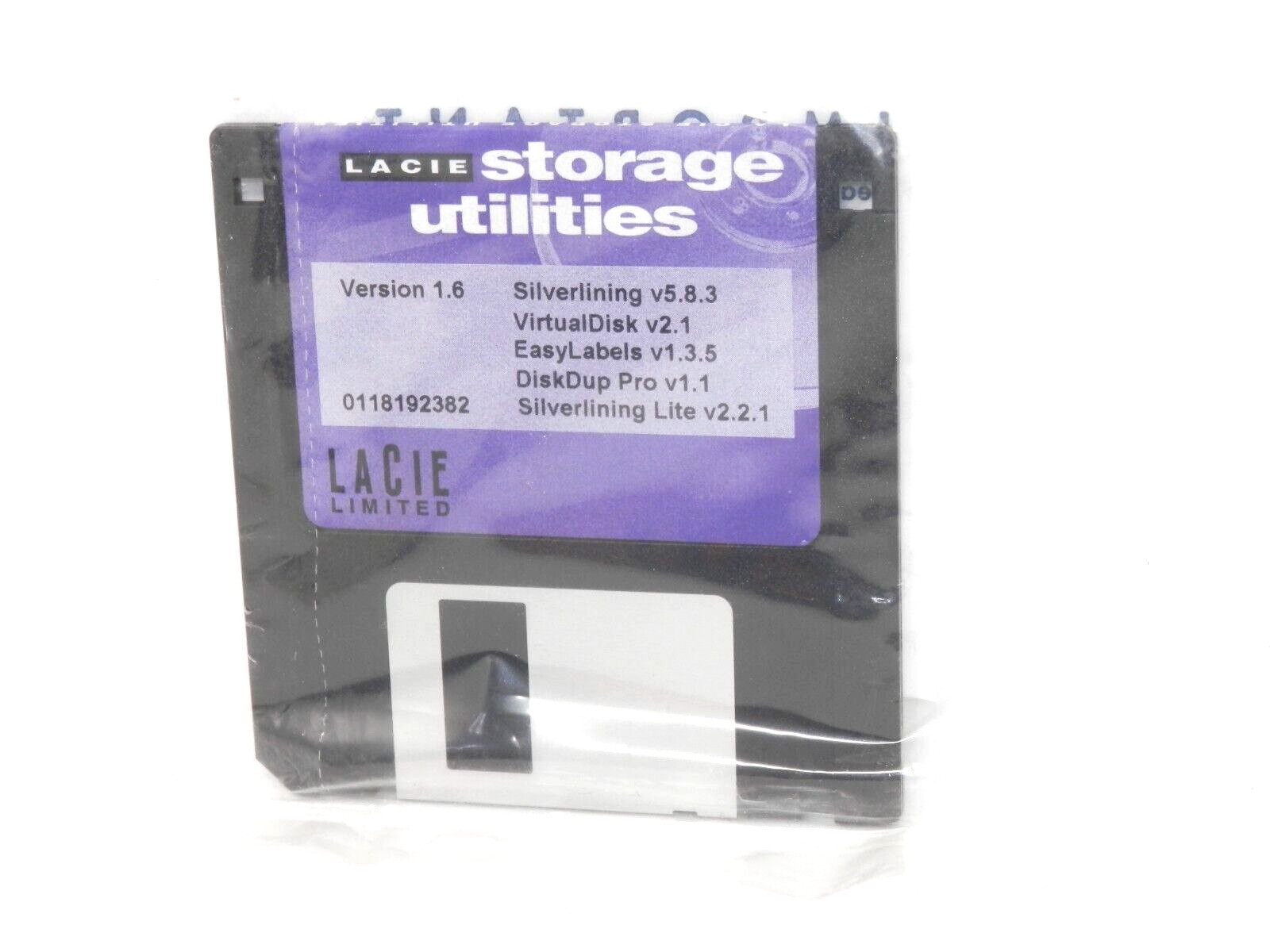 Lacie Storage Utilities Ver 1.6 • Floppy 3.5" Silverlining VirtualDisk DiskDup