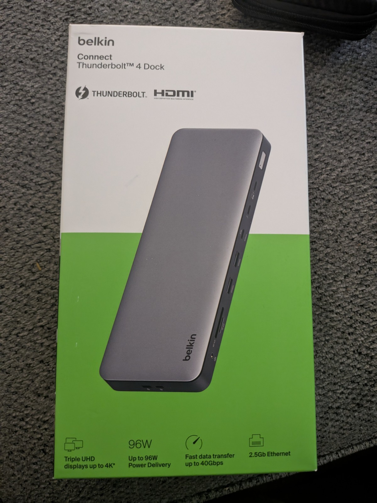 Belkin INC030TTSGY Connect Thunderbolt 4 Dock 12-Port 4K Triple Display 96W