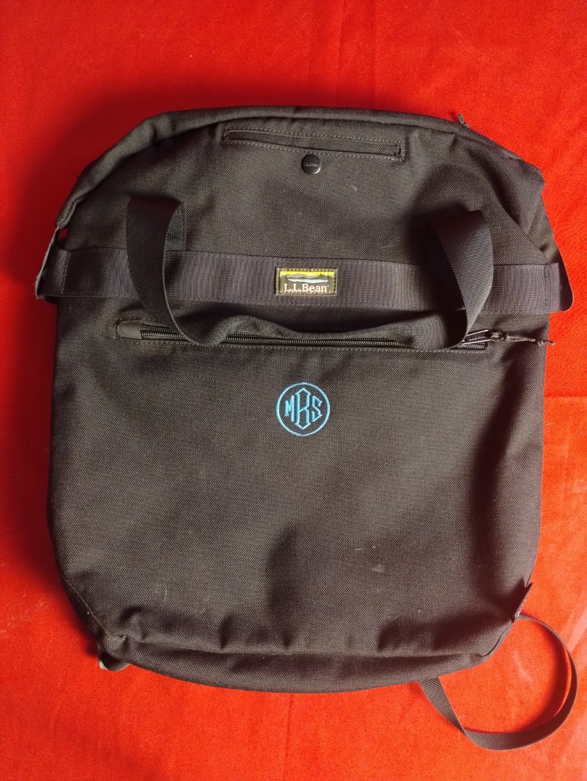 L.L. Bean Laptop Carrier Backpack  - Cordura Fabric - Black - 16 W X 18 L