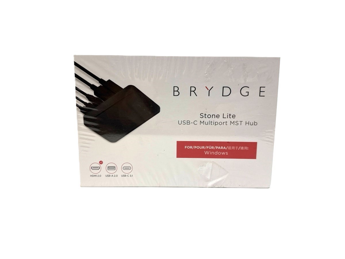 NEW Brydge Stone Lite USB-C Multiport MST Hub For Windows (EL1115442)