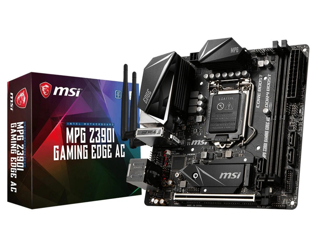 New Z390 USB3.1 Motherboard MSI MPG Z390I GAMING EDGE AC DDR4 LGA1151 Intel