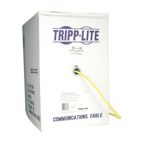 Tripp Lite 1000ft Cat6 Gigabit Bulk Cable Solid Core Cmr Pvc Yellow 1000' -