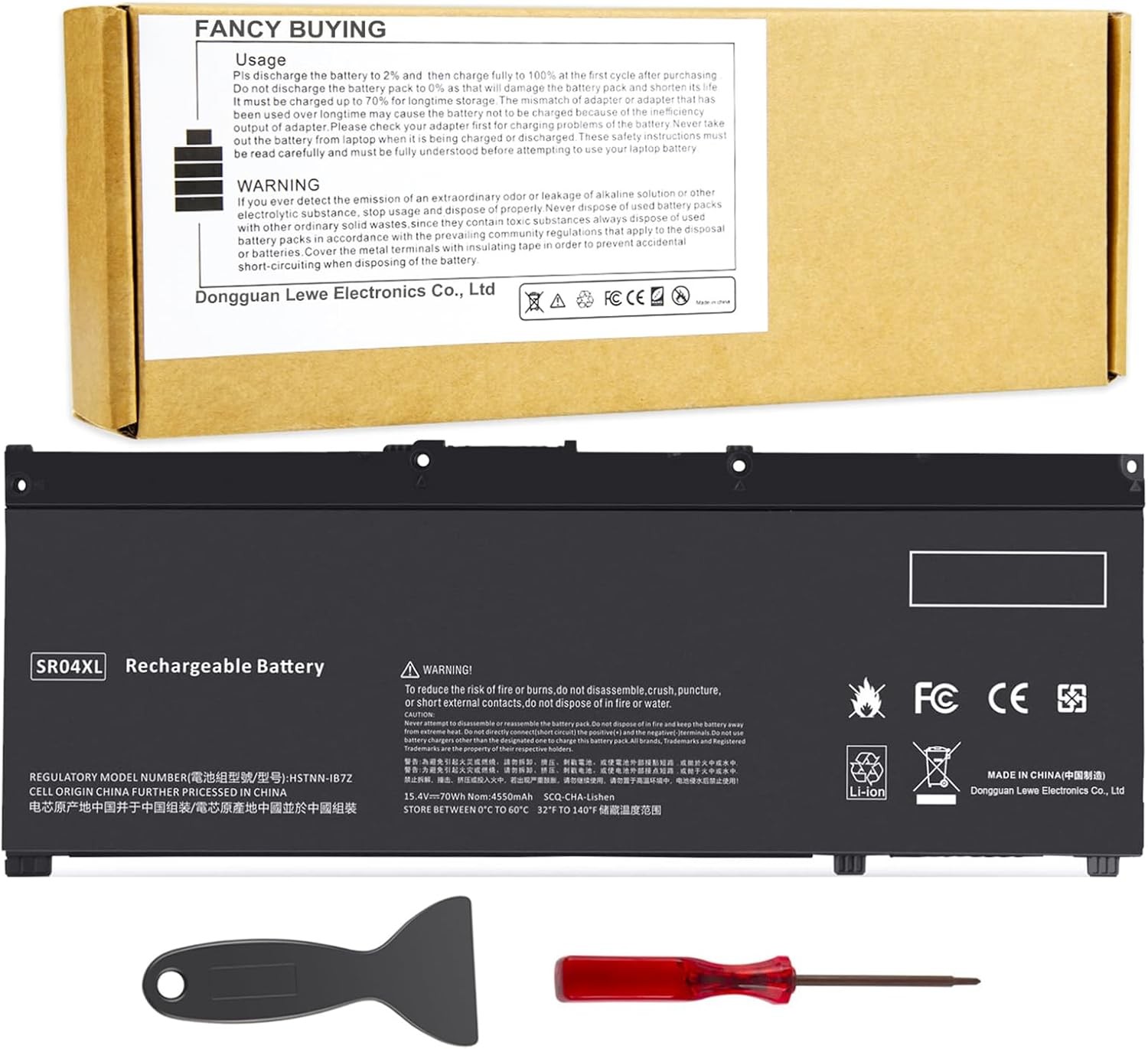 70Wh SR03XL SR04XL SRO4XL Laptop Battery for Hp 917678 171 917678 1B1 917678