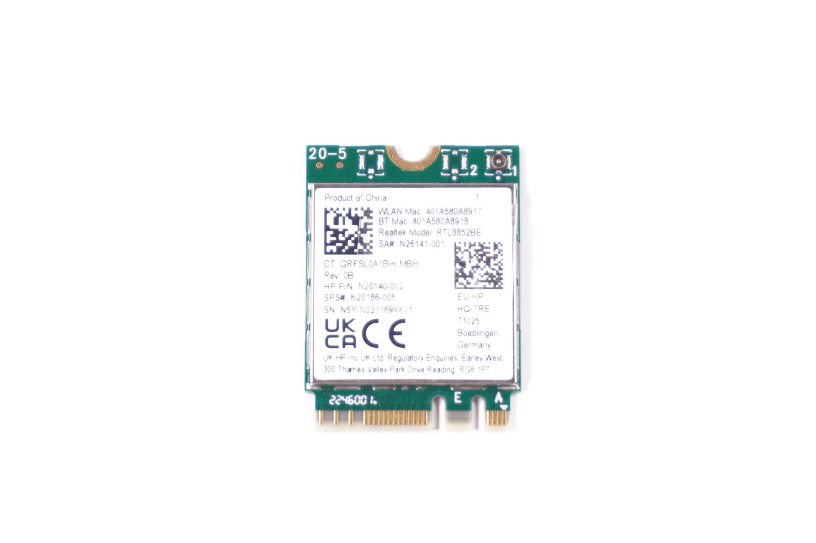N26166-005 Hp Wireless Card 24-cr0024 15-fc0093dx 27-cr0034