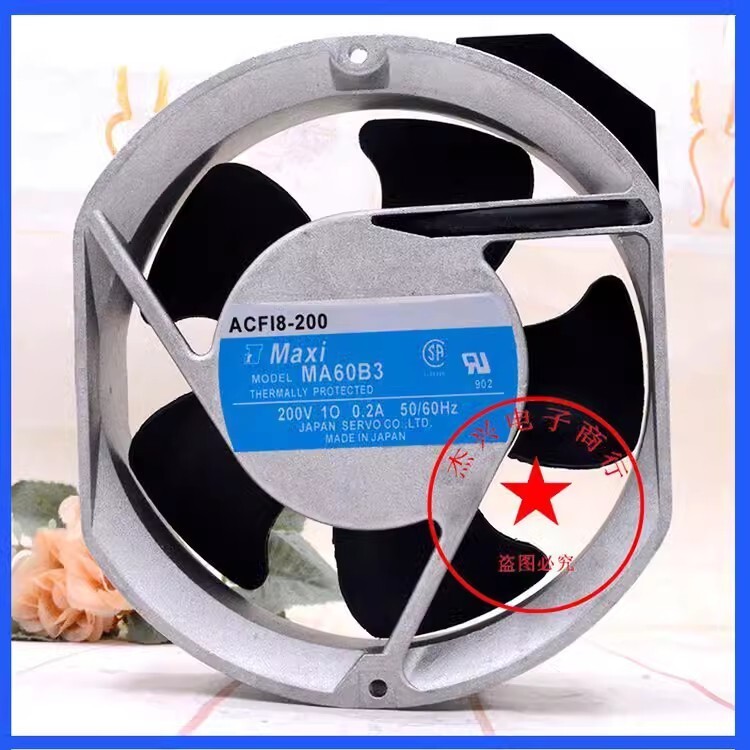 1PCS for Servo Maxi MA60B3-S 17251 200V 0.2A 50/60Hz Cooling Fan