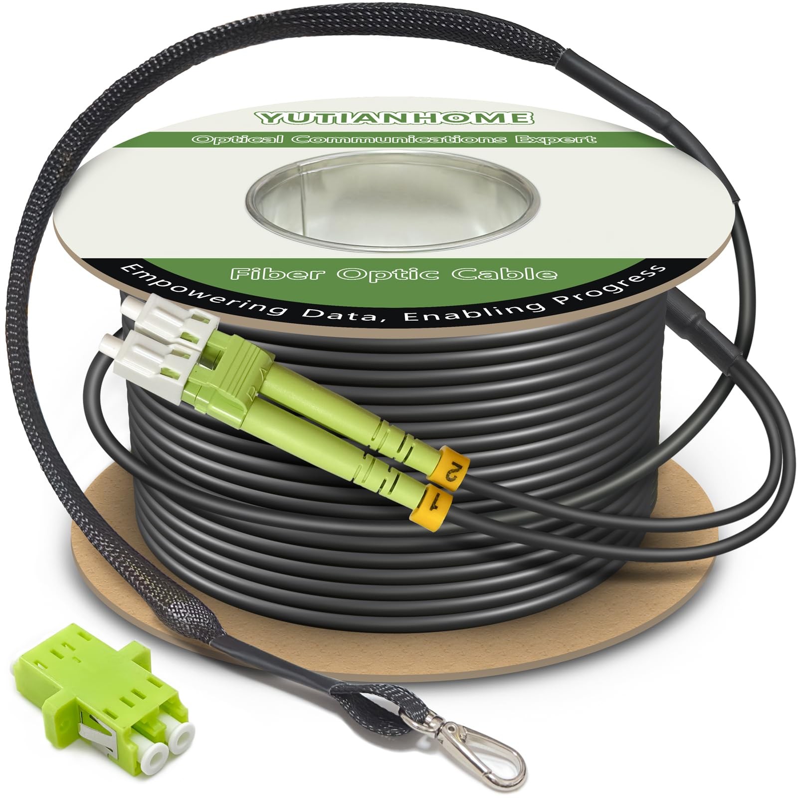 165ft/50m OD-5mm Industrial TPU 40Gb 100Gb OM5 Fiber LC to LC Outdoor Armored...