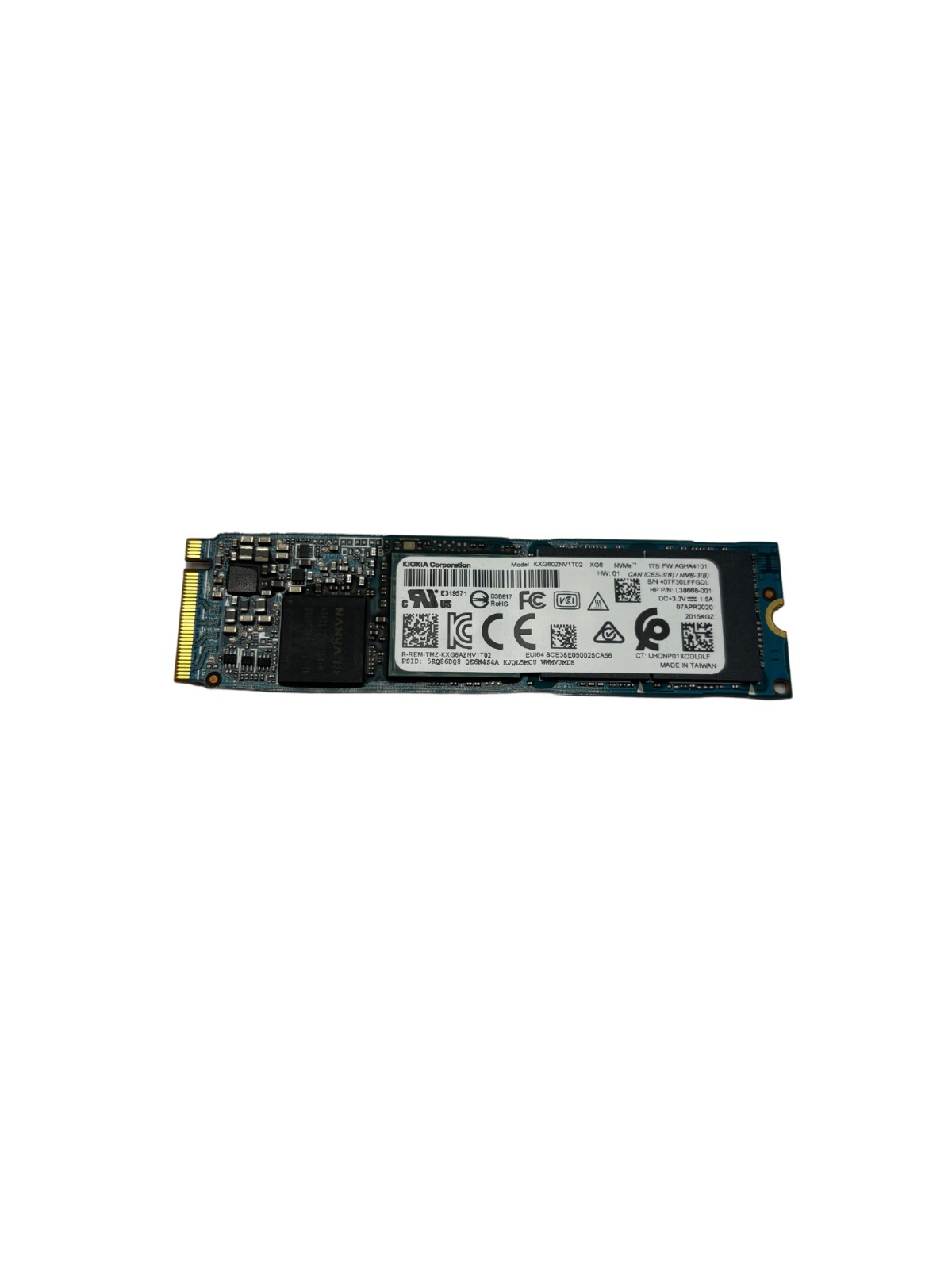 HP L38668-001 1TB M.2 2280 XG6 NVME SSD 90% or higher