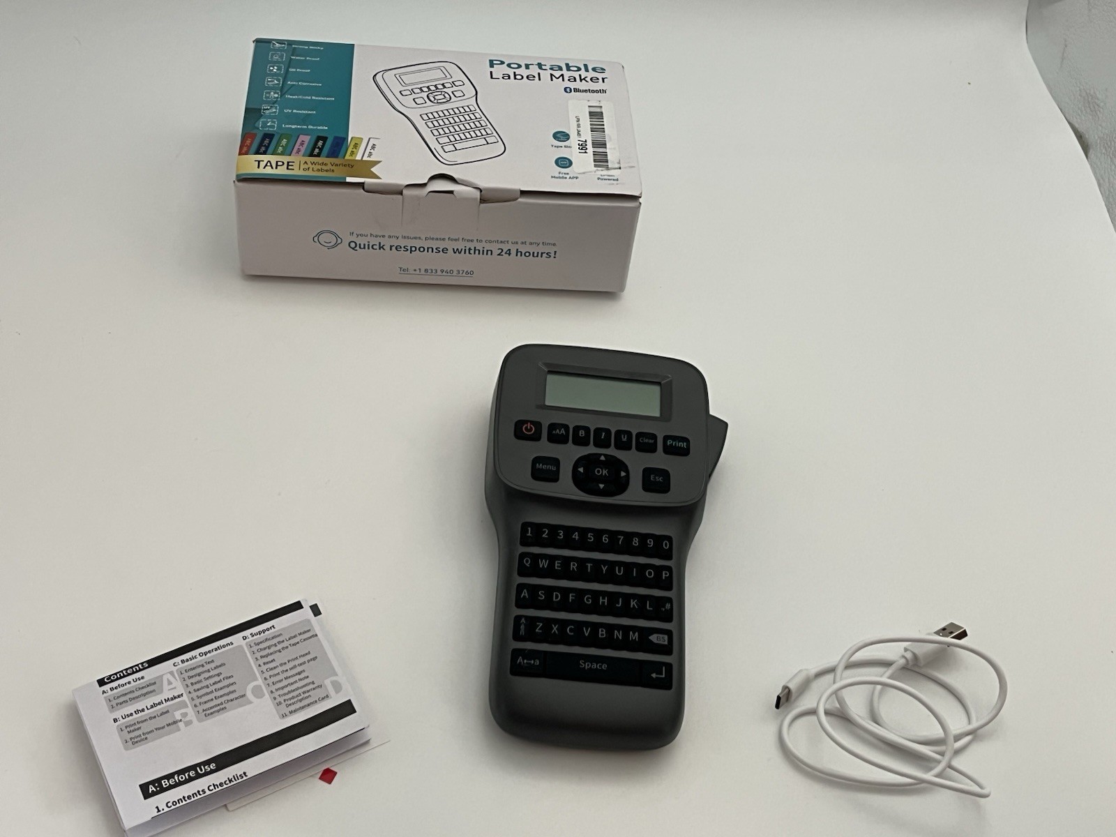 For DYMO LM1600 Bluetooth Handheld Industrial Printer Cable Label Maker Machine